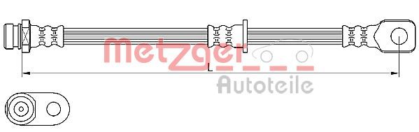 METZGER AUTOTEILE 4110636 Brake Hose