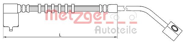 METZGER AUTOTEILE 4110685 Brake Hose