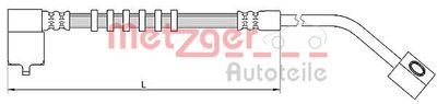 Brake Hose METZGER AUTOTEILE 4110685