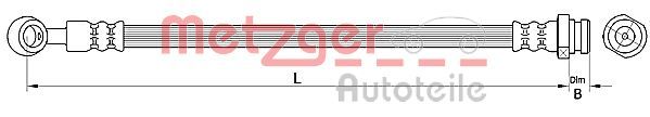 METZGER AUTOTEILE 4110718 Brake Hose