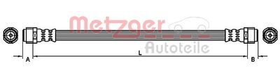 Brake Hose METZGER AUTOTEILE 4110729