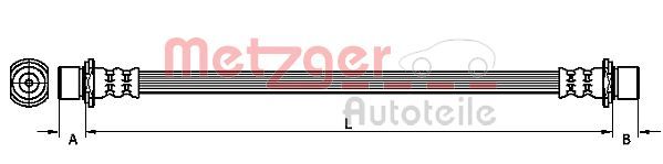 METZGER AUTOTEILE 4110789 Brake Hose