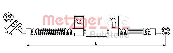 METZGER AUTOTEILE 4110827 Brake Hose