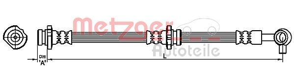 METZGER AUTOTEILE 4110869 Brake Hose
