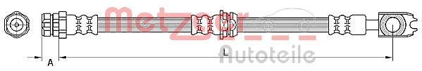 METZGER AUTOTEILE 4110881 Brake Hose
