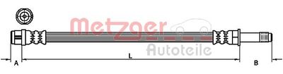 Brake Hose METZGER AUTOTEILE 4110885