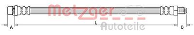 Brake Hose METZGER AUTOTEILE 4110896