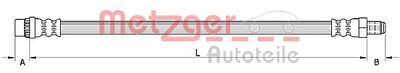 Brake Hose METZGER AUTOTEILE 4110931