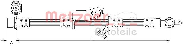METZGER AUTOTEILE 4110972 Brake Hose