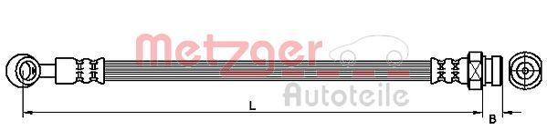METZGER AUTOTEILE 4111030 Brake Hose