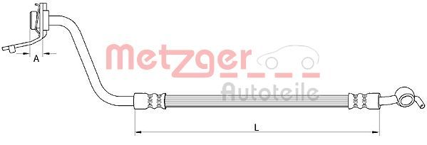 METZGER AUTOTEILE 4111057 Brake Hose