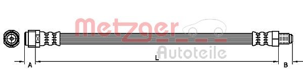 METZGER AUTOTEILE 4111119 Brake Hose