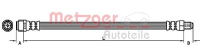Brake Hose METZGER AUTOTEILE 4111119