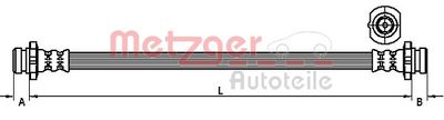 Brake Hose METZGER AUTOTEILE 4111249