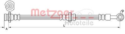 Brake Hose METZGER AUTOTEILE 4111251