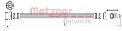 Brake Hose METZGER AUTOTEILE 4111334