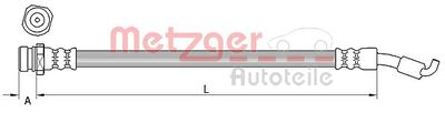 Brake Hose METZGER AUTOTEILE 4111440
