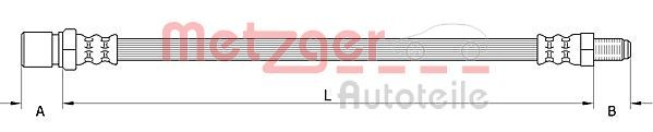 METZGER AUTOTEILE 4111548 Brake Hose