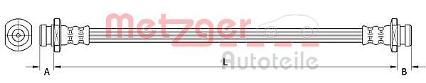 METZGER AUTOTEILE 4111550 Brake Hose