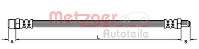Brake Hose METZGER AUTOTEILE 4113678