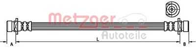 Brake Hose METZGER AUTOTEILE 4115162