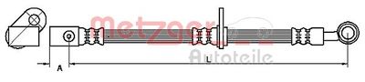 Brake Hose METZGER AUTOTEILE 4115199