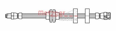 Brake Hose METZGER AUTOTEILE 4118500