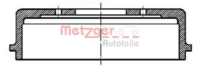 Brake Drum METZGER AUTOTEILE BT 319