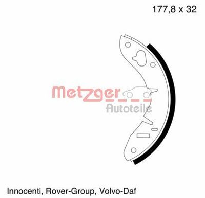 Brake Shoe Set METZGER AUTOTEILE MG 003