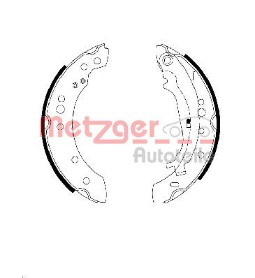 METZGER AUTOTEILE MG 108 Brake Shoe Set