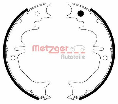 Brake Shoe Set, parking brake METZGER AUTOTEILE MG 207