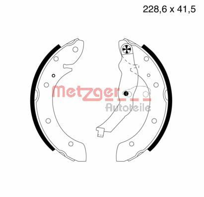 METZGER AUTOTEILE MG 579 Brake Shoe Set