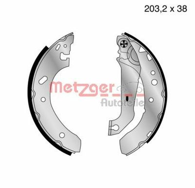 Brake Shoe Set METZGER AUTOTEILE MG 640