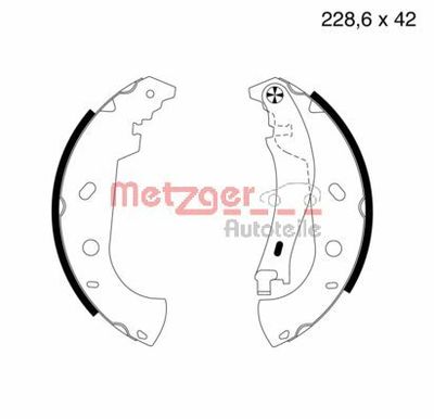 Brake Shoe Set METZGER AUTOTEILE MG 714