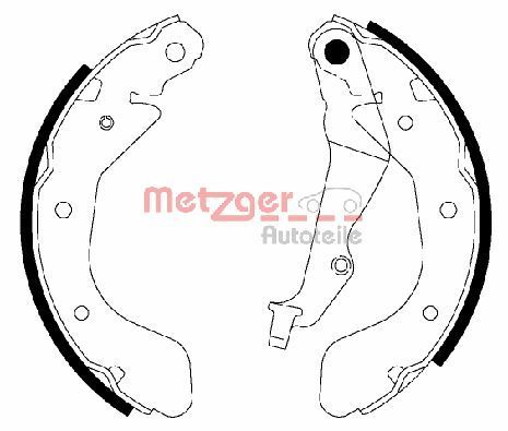 METZGER AUTOTEILE MG 945 Brake Shoe Set