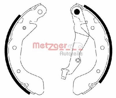 Brake Shoe Set METZGER AUTOTEILE MG 945