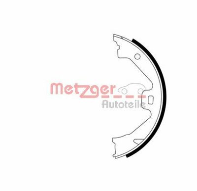 Brake Shoe Set, parking brake METZGER AUTOTEILE MG 969