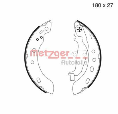 METZGER AUTOTEILE MG 977 Brake Shoe Set