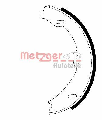 METZGER AUTOTEILE MG 978 Brake Shoe Set, parking brake