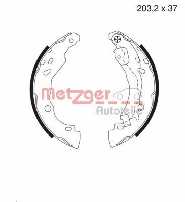 METZGER AUTOTEILE MG 982 Brake Shoe Set