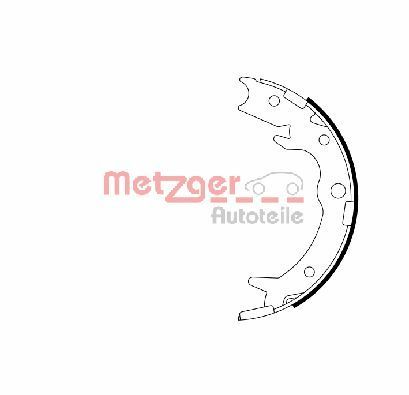 METZGER AUTOTEILE MG 991 Brake Shoe Set, parking brake