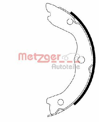 METZGER AUTOTEILE MG 993 Brake Shoe Set