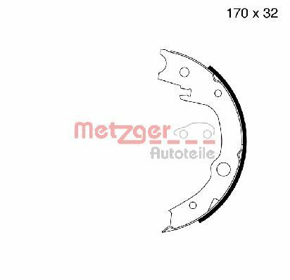 METZGER AUTOTEILE MG 996 Brake Shoe Set, parking brake