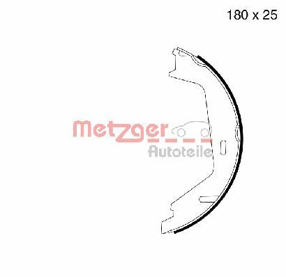 METZGER AUTOTEILE MG 998 Brake Shoe Set, parking brake