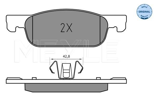 MEYLE 025 225 2517 Brake Pad Set, disc brake