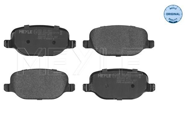 MEYLE 025 237 6017 Brake Pad Set, disc brake