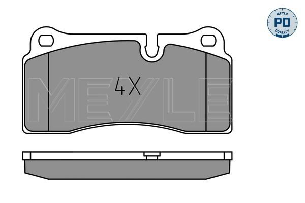 MEYLE 025 242 6118/PD Brake Pad Set, disc brake