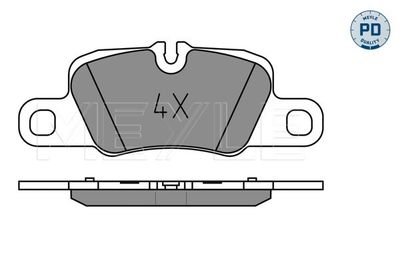 Brake Pad Set, disc brake MEYLE 025 245 5416/PD