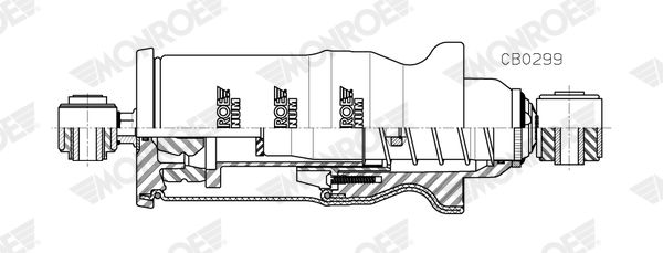 MONROE CB0299 Shock Absorber, driver cab suspension