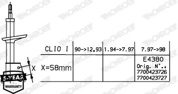 MONROE G7485 Shock Absorber